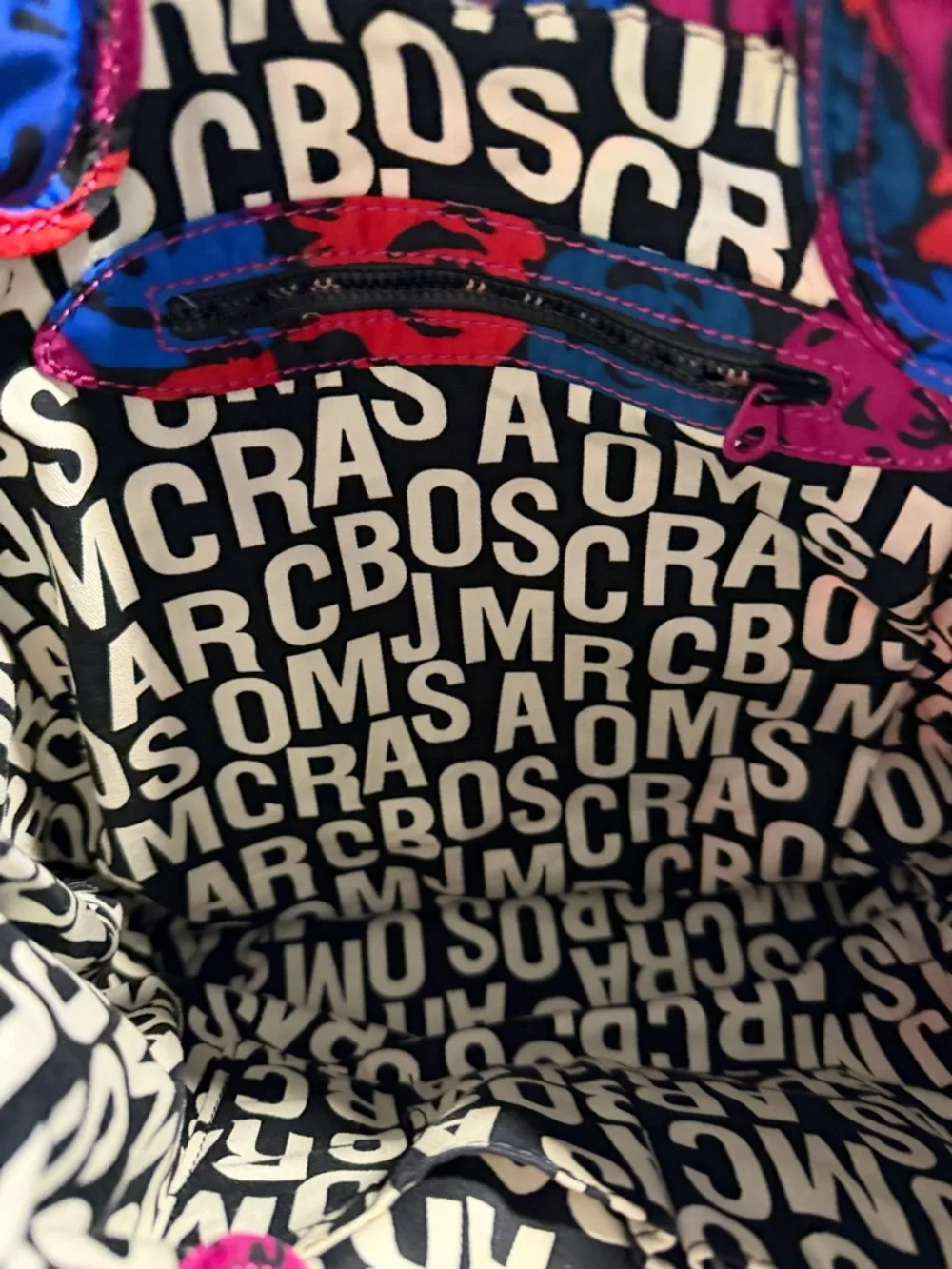 Marc by Marc Jacobs Quilted Floral Tote in Red, Purple, Blue, Black - Picture 2 of 5